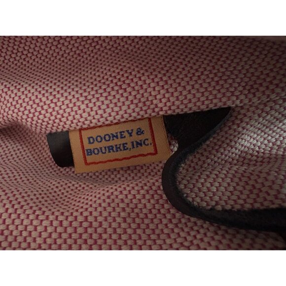 Dooney & Bourke Signature Logo Lock Handbag Large Purse Bag color Navy Blue - Picture 9 of 10